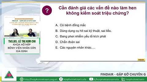 VILA - FINDAIR số 2: Hướng tiếp cận mới trong quản lý hen và COPD