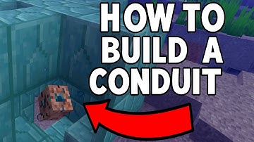 HOW TO MAKE AND BUILD A CONDUIT! | Minecraft Java/Bedrock Edition
