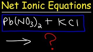 How To Write Net Ionic Equations In Chemistry  A Simple Method!