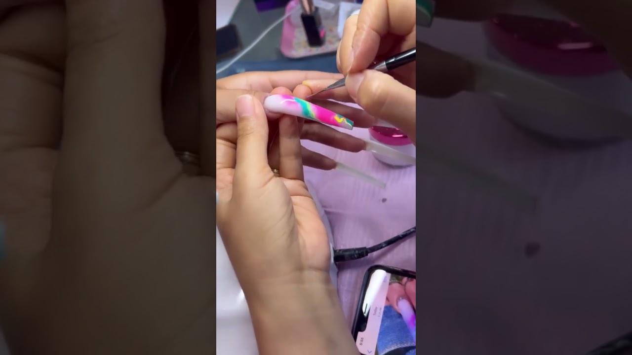 Long Spring Color Nails 2023