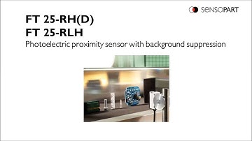 Photoelectric proximity sensor/background suppression FT 25-RHD/-RLH Object/Obj.Teach-in