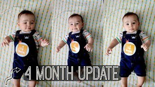 WALLY'S 4 MONTH UPDATE! • 4 MONTH BABY UPDATE