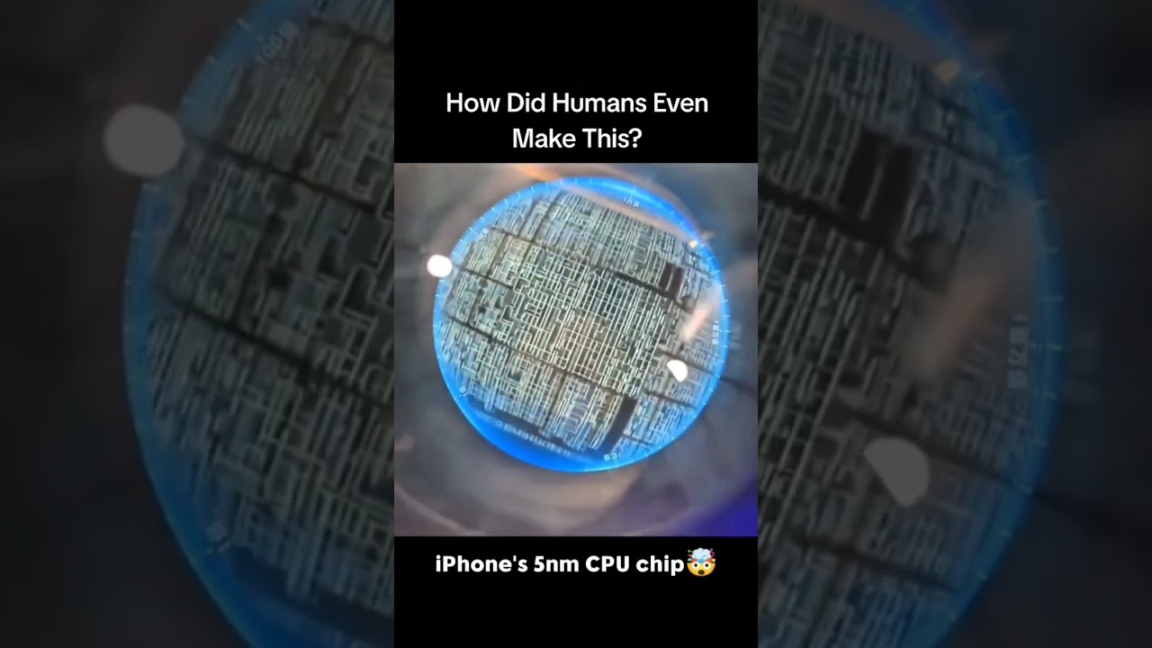 When you zoon in iPhone's 5nm CPU chip, You're peering into an incredible tiny complex Technology