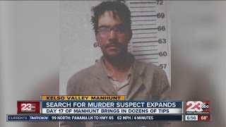 Day 17 of Kelso Valley manhunt brings in dozens of tips, expanding search area