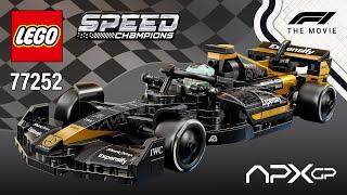 LEGO Speed Champions APXGP Team Race Car from F1 The Movie (77252)[268 pcs] Building Instructions
