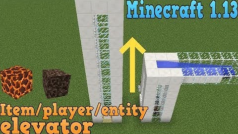 Minecraft 1.13 | How to make simple soul sand item/player/mob elevator.