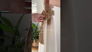 Prendedor de cortina macrame tutorial #tutorialmacrame #macrametutorial #cortinas #macrame #diy