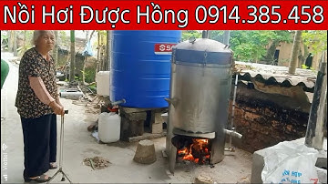 Nồi Hơi Nấu Rượu Bằng Củi bếp gắn liền thân nhanh như điện
