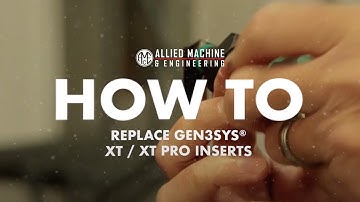 How to replace spade drill inserts in GEN3SYS®