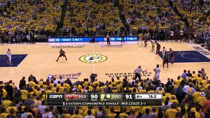 Miami Heat - Indiana Pacers 90-93: final minutes | game 5 | eastern finals 2014 - DayDayNews