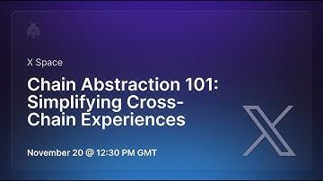 Etherspot X Space | Chain Abstraction 101: Simplifying Cross-Chain UX