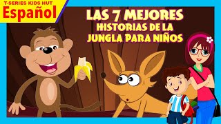 Las 7 mejores historias de la jungla para niños | historias para dormir | Vídeos para niños