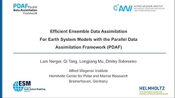CW2020 S5V3 - Efficient Ensemble Data Assimilation for Earth System Models  - Lars Nerger