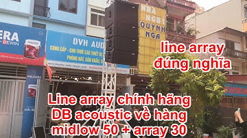 cảnh hậu trường , nhá hình trước giờ lên sóng , Line array chuyên nghiệp DB acoustic . DVH audio