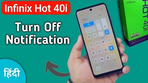 Infinix Hot 40i notification kaise bandh kare, how to turn off app notification in infinix, app noti