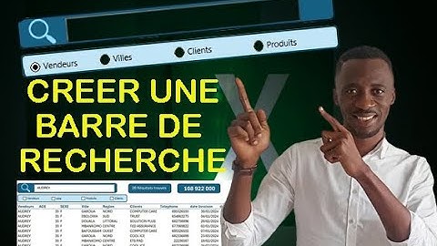 Créez une barre de recherche dynamique en 2min Chrono sans VBA