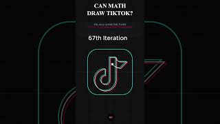 Drawing TikTok With Pure Mathematics (is that easy?) 🧠✨ #maths #satisfying #asmr #code