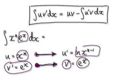 Video 1892 - Integration by Parts - x^ne^x - Reduction Formula