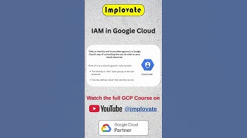 What is IAM in Google Cloud? 🔐 | Identity & Access Management Explained | #implovate #cloudcomputing