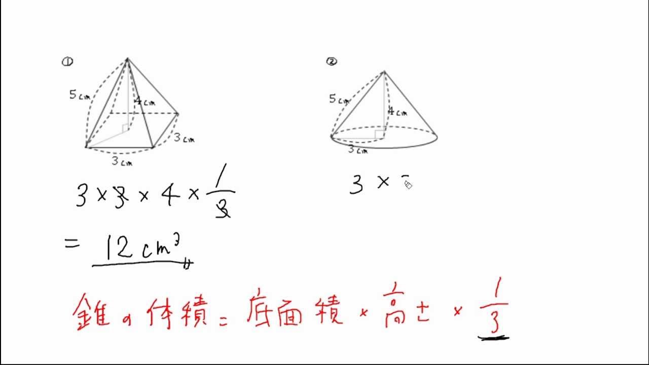 円錐 の 表面積 の 求め 方