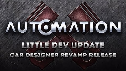 Little Dev Update: Car Designer Revamp Release