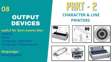 Output devices | Part - 2 | JOA(IT) | Computer operator | Computer programmer | Competitive exams