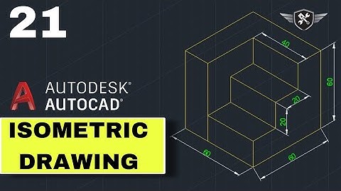 Autocad Isometric Drawing 21 | AutoCAD tutorial for beginners #akd #autocad #design