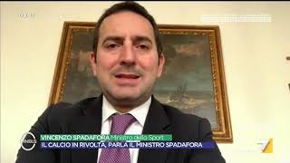 Calcio, Vincenzo Spadafora: "I Presidenti potrebbero chiedere di fermarsi"