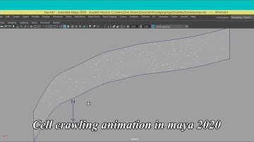 Medical animation--Human cell crawling animation in maya 2020 using nParticle
