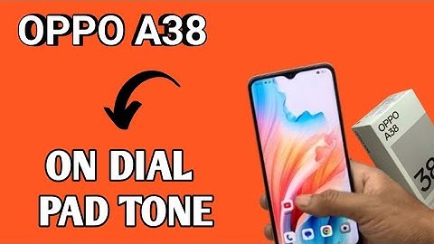 oppo A38 dialpad sound settings | How to enable dialpad tone in oppo A38