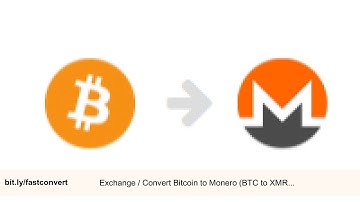 Exchange / Convert Bitcoin to Monero (BTC to XMR Converter)