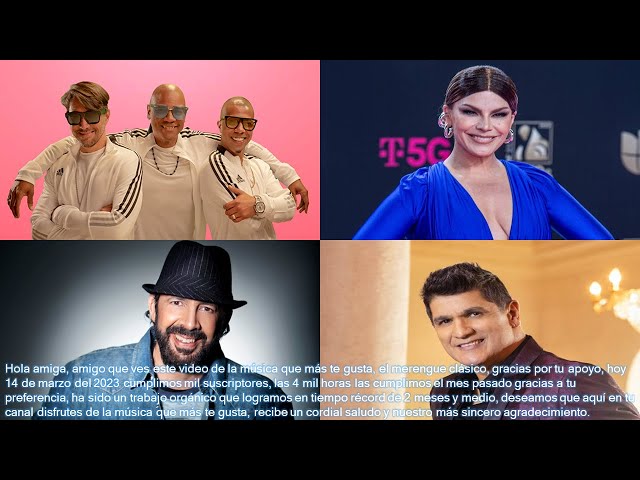 Mix Merengues Clásicos - Juan Luis Guerra, Olga Tañon, Eddy Herrera, Proyecto Uno class=