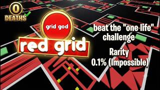 ROBLOX - Red Grid (Grid God) 0.1% Difficulty Challenge #roblox #robloxobby #obbyroblox #gaming