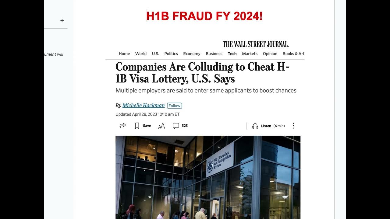FY 2024 H1B Fraud investigation h1blottery h1bfraud YouTube