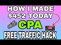 How I Made $452 Today With CPA Marketing | CPA Marketing Training for Beginners 2021 {NEVER SEEN}