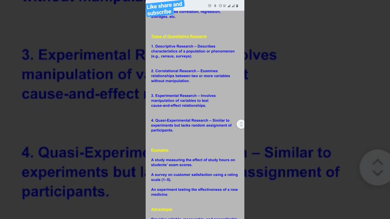 Quantitative Research|Based on Approach|Research methodology| PhD| mathematics