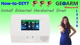 Honeywell L5210 - How to Install Powered External Hardwired Siren?