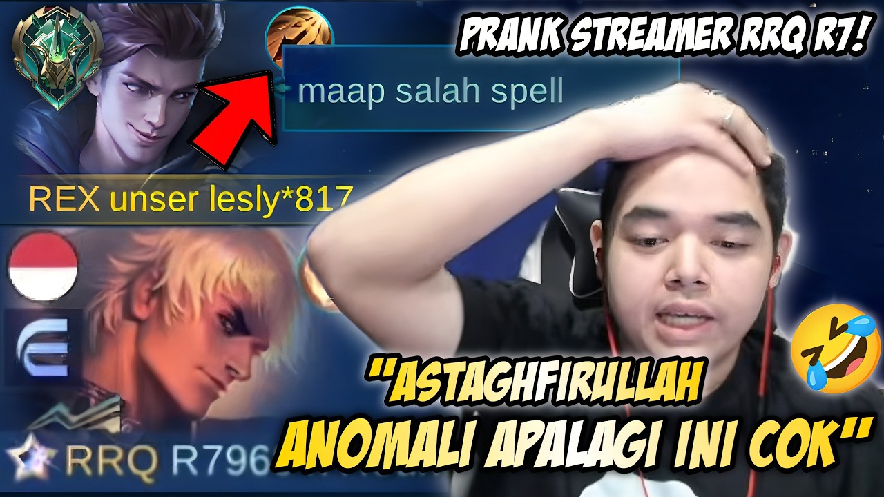 NGAKAK SUMPAH! PRANK RRQ R7 PAKE AKUN EPIC MAIN CLAUDE CRITICAL SPELL INSPIRE! LANGSUNG PANIK🤣| MLBB