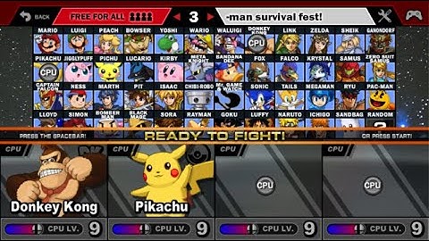 Super Smash Flash 2 - v1.3 Battle #61 Donkey Kong vs Pikachu