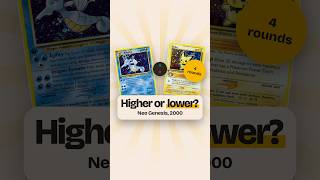 Higher or lower? Guess these 2000 Neo Genesis Pokémon card prices