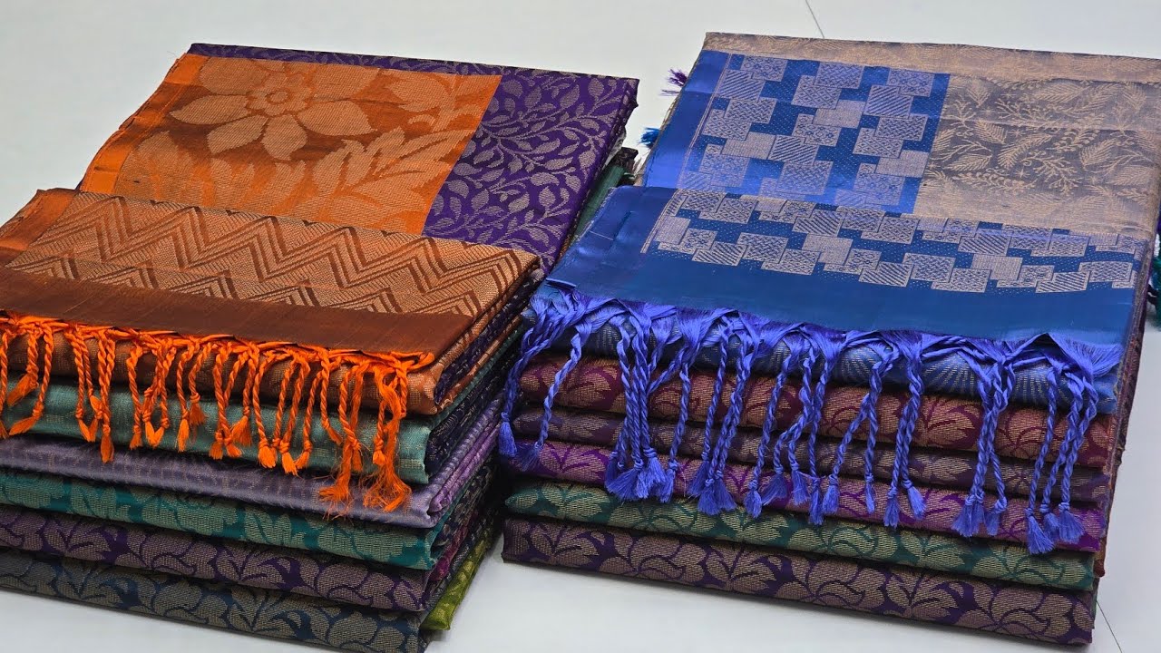 Fancy Pure Soft Silk Sarees || Silk Mark Certified|| Best Silk Sarees Shop in Coimbatore || Weaver 