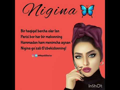 Nigina ismiga she'r.