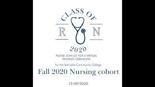 Nursing Pinning Ceremony Fall 2020