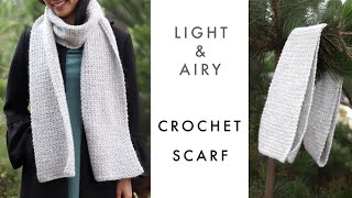 Easy Crochet Scarf Tutorial - Light and Airy Winter Scarf screenshot 5