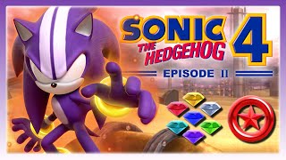 Sonic 4 Episode II: Darkspine Sonic Playthrough (All Chaos Emeralds & Red Rings)