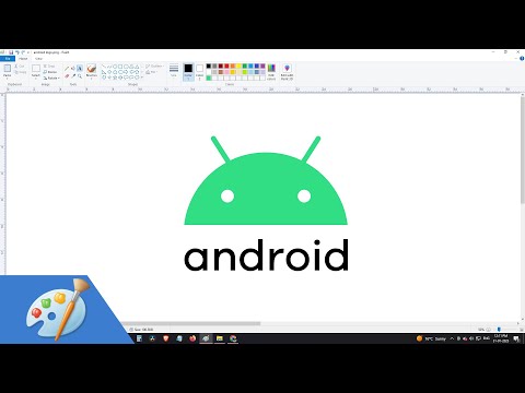 How to draw ANDROID logo using MS Paint
