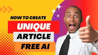 SEO-Friendly Unique Article Generator Online | Article Generator in 1 click | Md Asifur Rahman