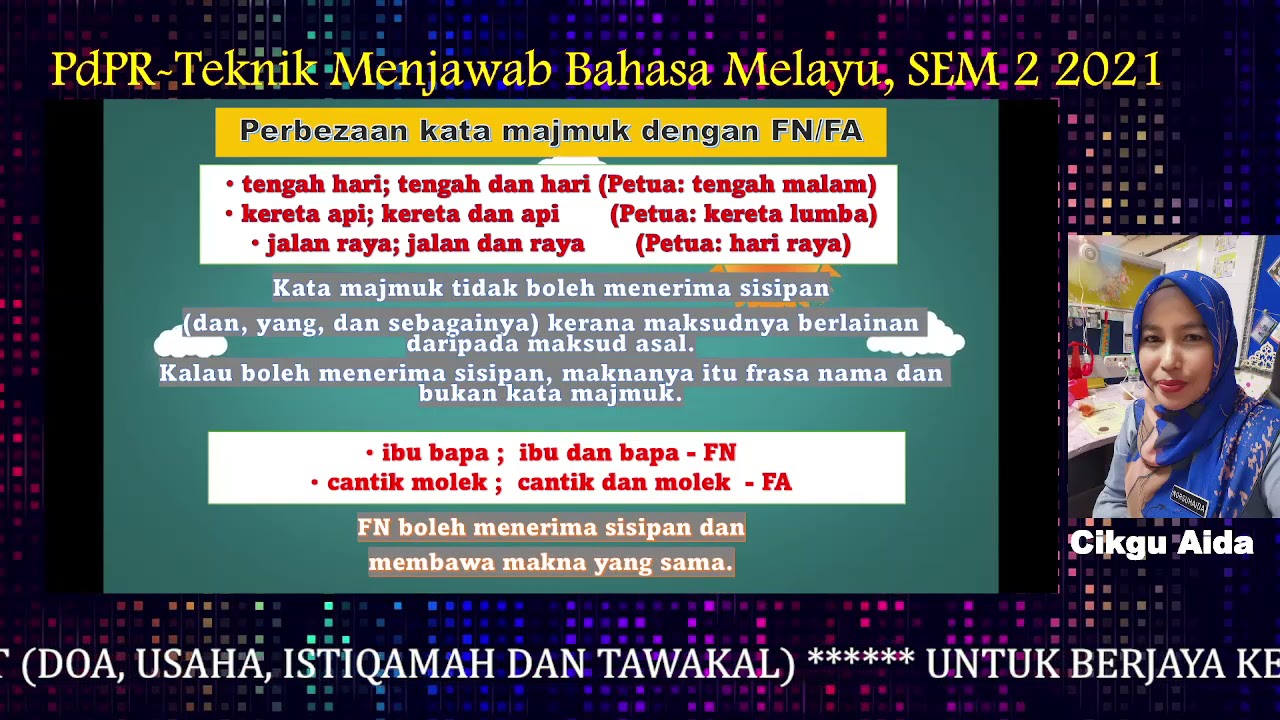 Teknik Menjawab Bm Semester 2 Siri 3 Youtube