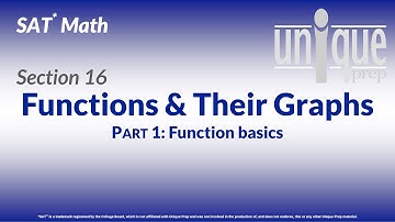 SAT Math 16: Functions & Their Graphs Part 1 (Function basics)