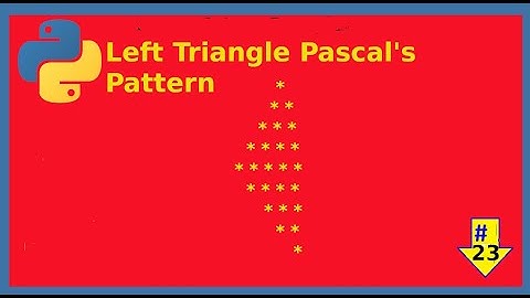 Left Triangle Pascal’s Pattern